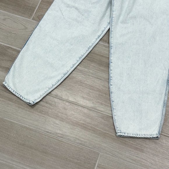 7 For All Mankind Balloon Tab Pant in Isadora Vito Iris Blue Denim Jeans Size 27 - Picture 7 of 16